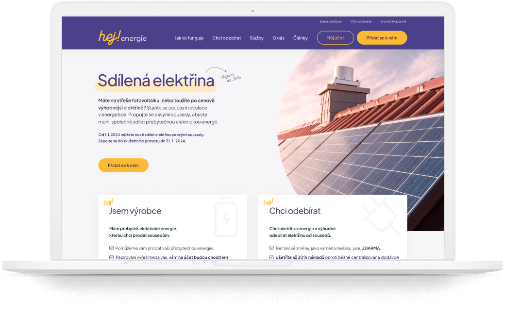 Hej! energie - sdílená elektřina