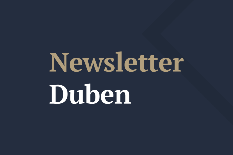 Newsletter Duben